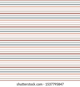 Retro Stripes Seamless Pattern - Classic horizontal stripes repeating pattern design in retro colors