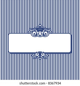 retro stripy banner for your text