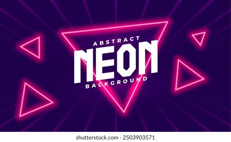 retro style 80s abstract background with neon effect vector