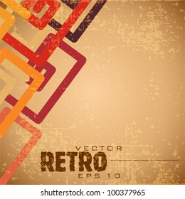 Retro style abstract background  with grunge effect with copy space for your text. Vector illustration in EPS 10.