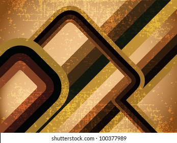 Fondo abstracto de estilo retro con efecto grunge con espacio de copia para el texto. Ilustración del vector en la EPS 10.