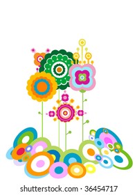 retro style abstract design
