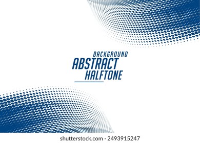 fondo punteado de forma redonda abstracta de estilo retro con Vector de efecto de tono de pantalla