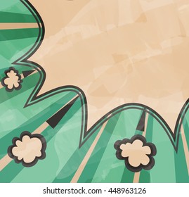 Retro style Background. Boom comic book explosion, comic vintage abstract template with copy space