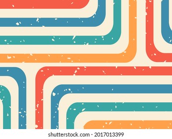 Retro Style Background With Grunge Texture, Vintage Retro Background