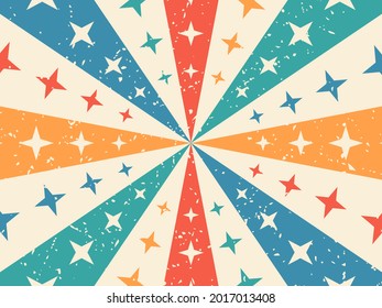 Retro Style Background With Grunge Texture, Vintage Retro Background