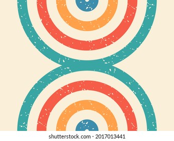 Retro Style Background With Grunge Texture, Vintage Retro Background