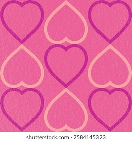 Retro style background with heart. Pattern design for Valentine’s Day, Mother’s Day and Women’s Day. Vector illustration