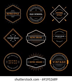 Retro Style Badge Collection