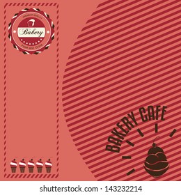 Retro style bakery cafe