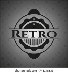 Retro retro style black emblem