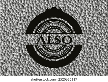 Also retro style black emblem with bubbles background. Vector Illustration. Detailed. 