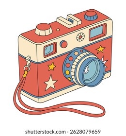 retro style camera design vector