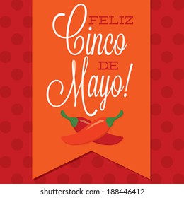 Retro style Cinco de Mayo (Happy 5th of May) card in vector format.