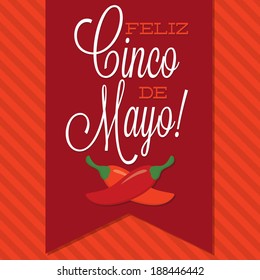 Retro style Cinco de Mayo (Happy 5th of May) card in vector format.