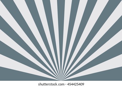 Retro style circular light scattered behind. Abstract radial sunburst background. Vector illustration.