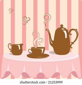 Retro style coffee vector illustration