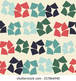 retro style color geometrical pattern