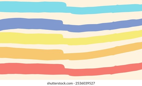 Retro style colorful line abstract background