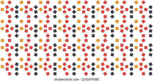 Retro Style Colorful Repetitive Squares Pattern - Texture on White Background, Design Element in Editable Vector Format