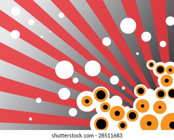 retro style colorful vector background