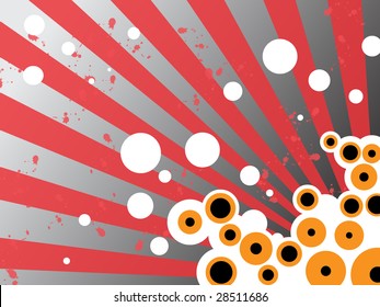 retro style colorful vector background