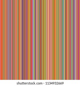 Retro style colorful vertical striped lines background.