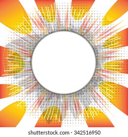 Retro style comic book background with blank space for your text.