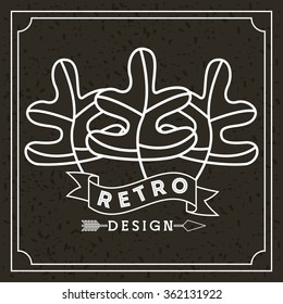 retro style design 
