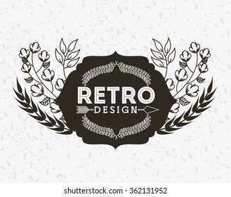 retro style design 