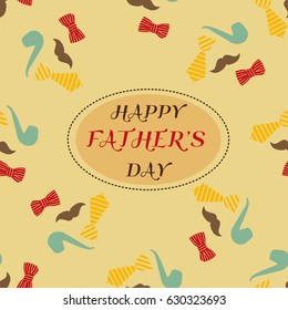 Retro style design greeting card for Father's Day