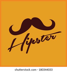 retro style  design over  yellow background vector illustration