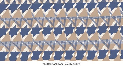 Retro style diagonal stripes and angular shapes. quilt blocks design, seamless repeating vector pattern, Abstract simple geometric background for fabric, textile design or interior decoration. colors
