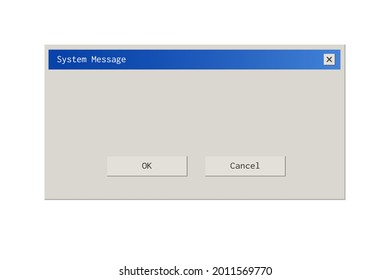 Retro style dialod box pop up interface