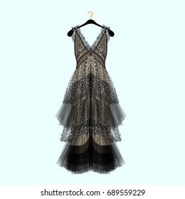 Frau Kleid Schwarz Elegant Stock Vectors Images Vector Art Shutterstock