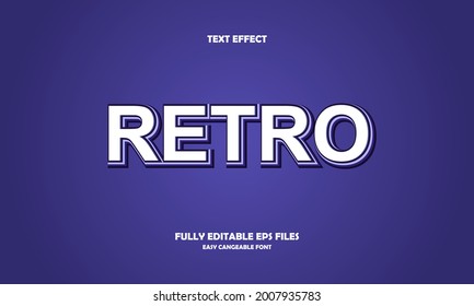 retro style editable text effect