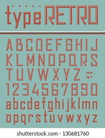 Retro style font
