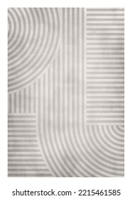 Retro style geometric lines design,   illustration for wall decoration, social media, banner, postcard, cover, background 