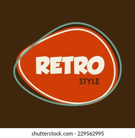 retro style graphic design , vector illustration