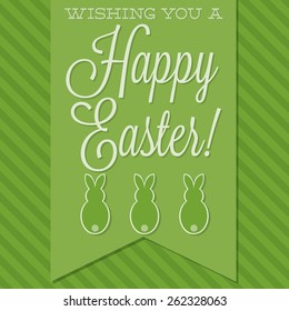 Retro style 'Happy Easter' card in vector format.