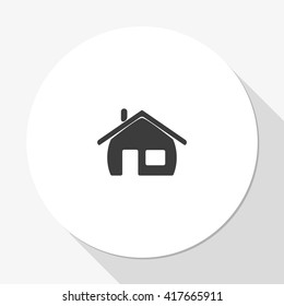 Retro style home icon.