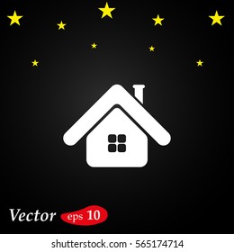 retro style home icon