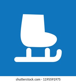 Retro style ice Skate icon. Vector illustration