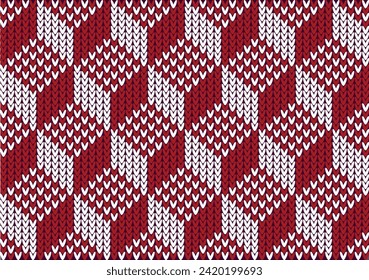 Patrón jacquard de estilo retro, gran diseño para cualquier propósito. Ilustración gráfica. Textura vintage. Patrón ininterrumpido de Boho. Textura de tela. Impresión geométrica. Baldosas abstractas.
