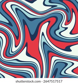 A retro style liquid marble background featuring a psychedelic and groovy swirl pattern.