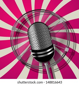 Retro style microphone 
