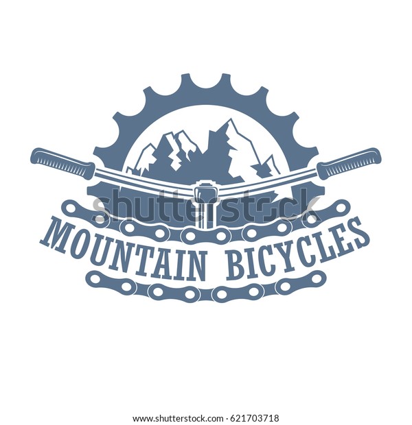 Retro Style Monochrome Mountain Bicycle Club Stock Vector (Royalty Free ...