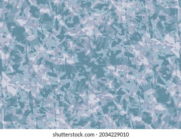 Retro style mosaic blue leaf pattern. Texture backdrop Creative natural chaos structure element mix matrix material creation bitmap figures. Acrylic vivid variety sketch cont