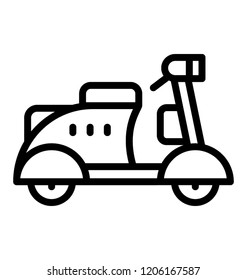 Retro style motorbike, vespa scooter 