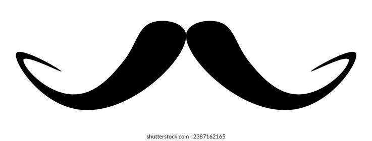 Retro style moustache - Vector Illustration